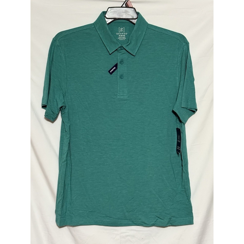 George Mens Polo Shirt Size M Short‎ Sleeve NWT Classic Fit
